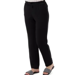 Pantaloni Leggeri Neri da Donna con Coulisse in Vita Swish Jeans