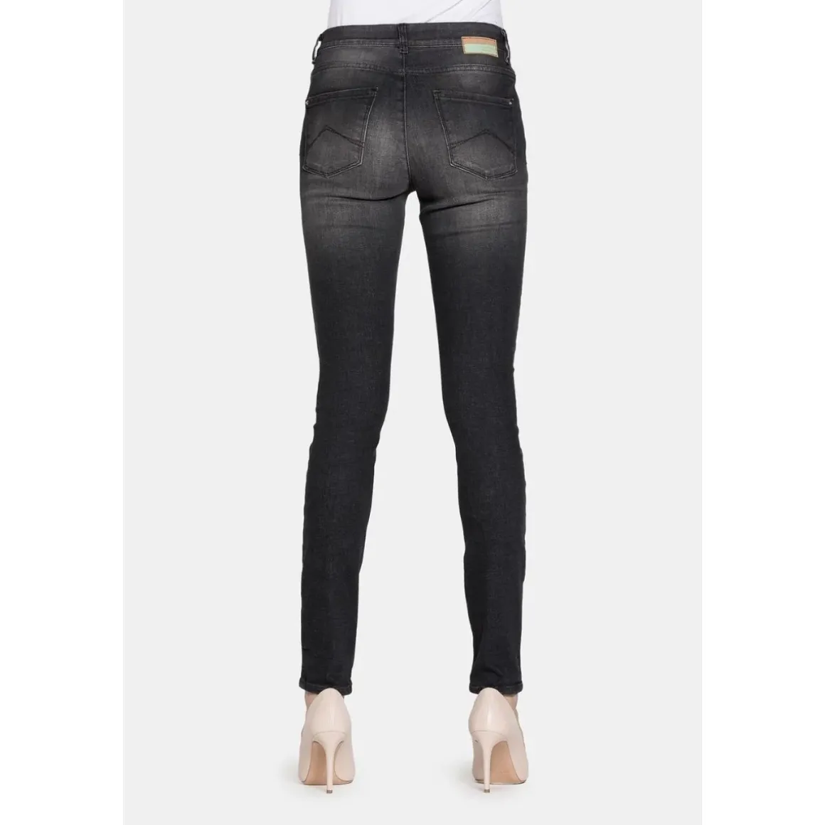 Pantaloni Legg-jeans neri da donna con trattamento all'aloe Carrera Jeans 767