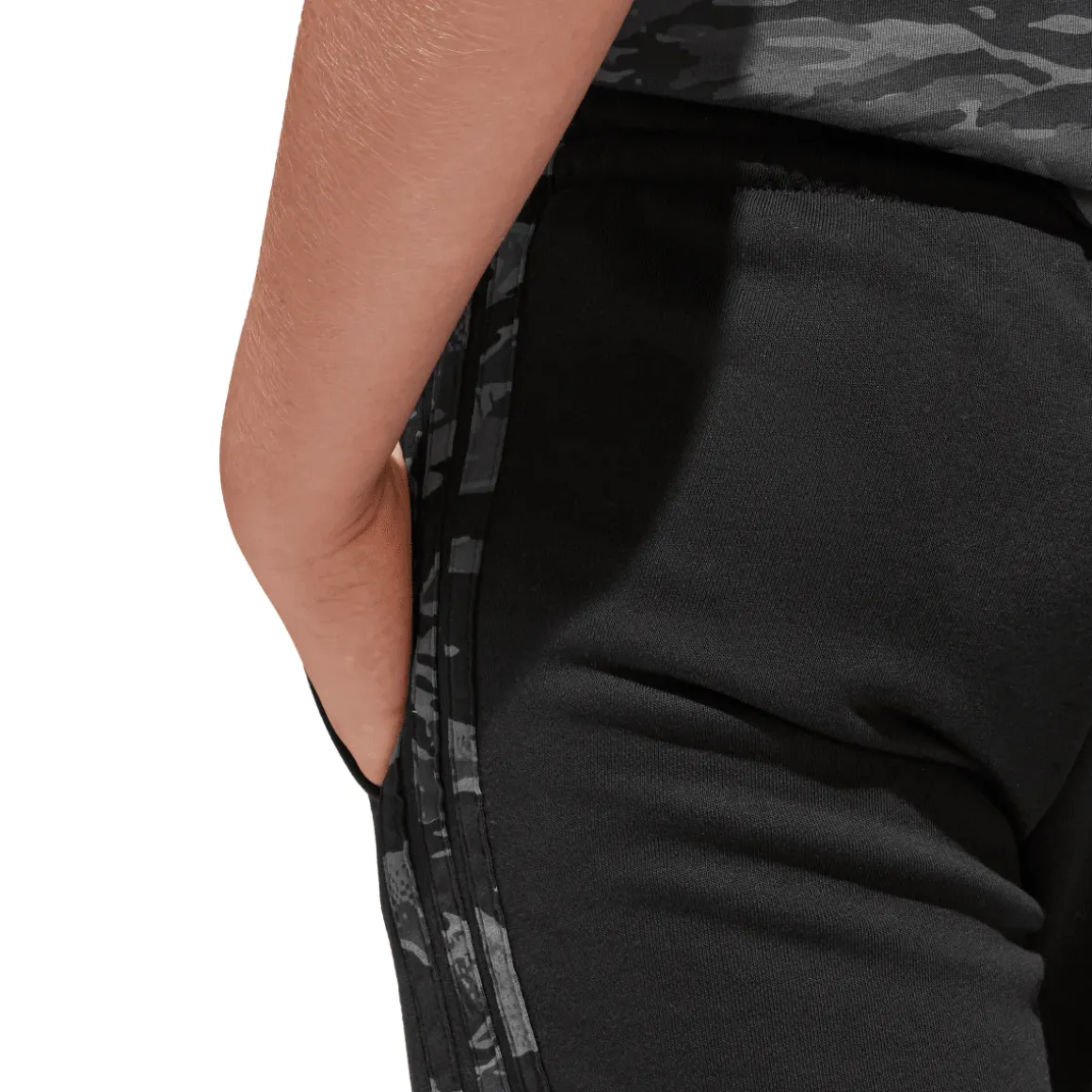 Pantaloni neri da Bambino con bande laterali J CAMO adidas