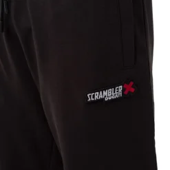Pantaloni neri sportivi da uomo con logo Ducati Scrambler