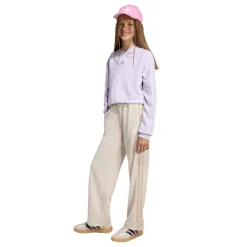 Pantaloni sportivi bambina beige adidas con stampa animalier laterale