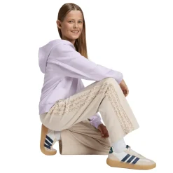 Pantaloni sportivi bambina beige adidas con stampa animalier laterale