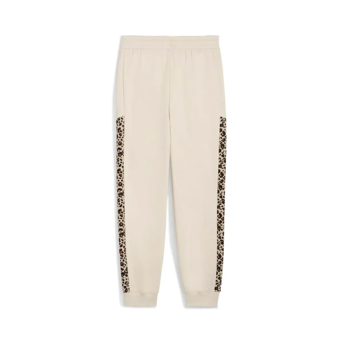 Pantaloni sportivi bianco off-white da Donna e inserti leopardati Puma
