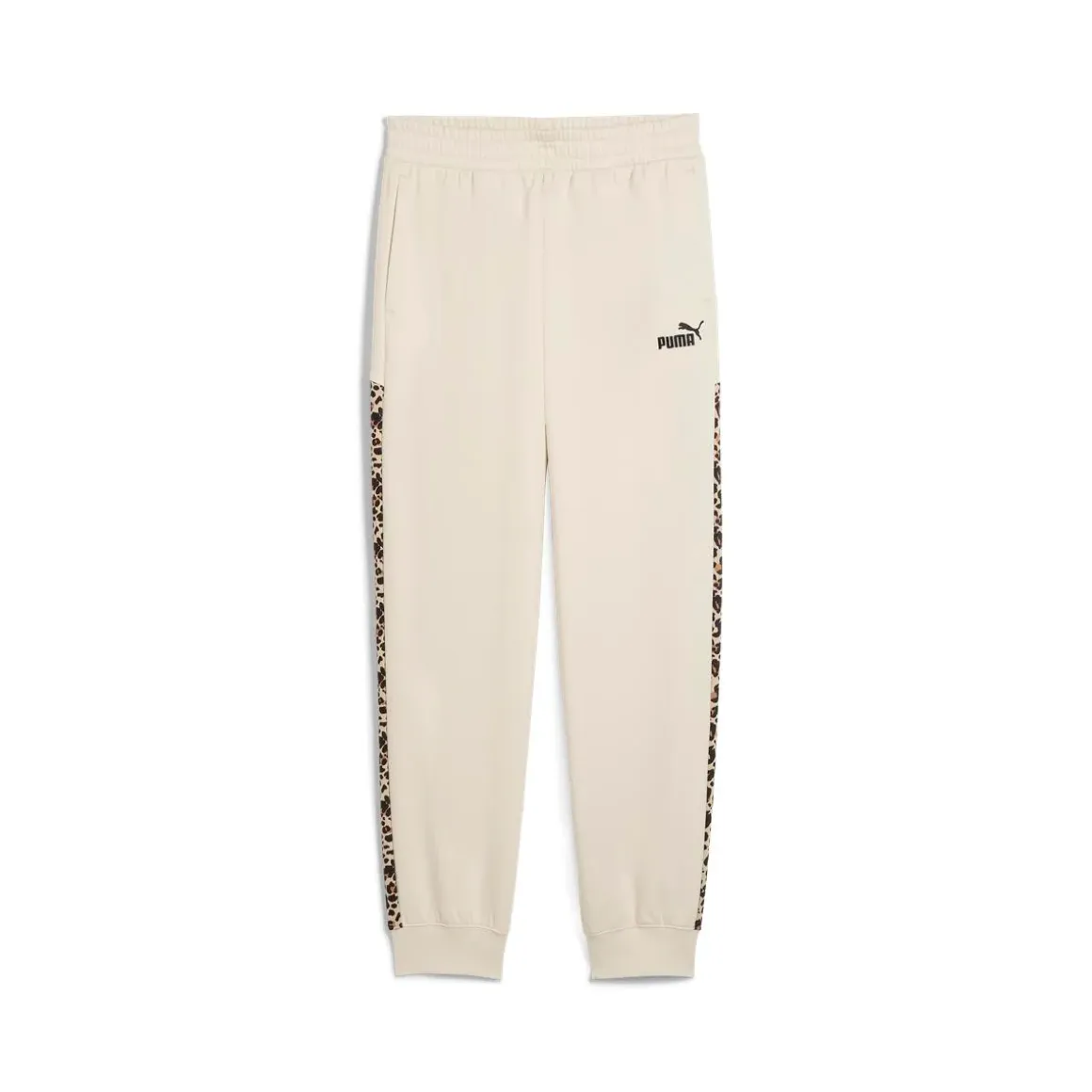 Pantaloni sportivi bianco off-white da Donna e inserti leopardati Puma