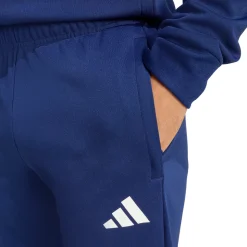 Pantaloni sportivi blu Uomo con strisce bianche e zip adidas