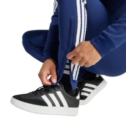 Pantaloni sportivi blu Uomo con strisce bianche e zip adidas