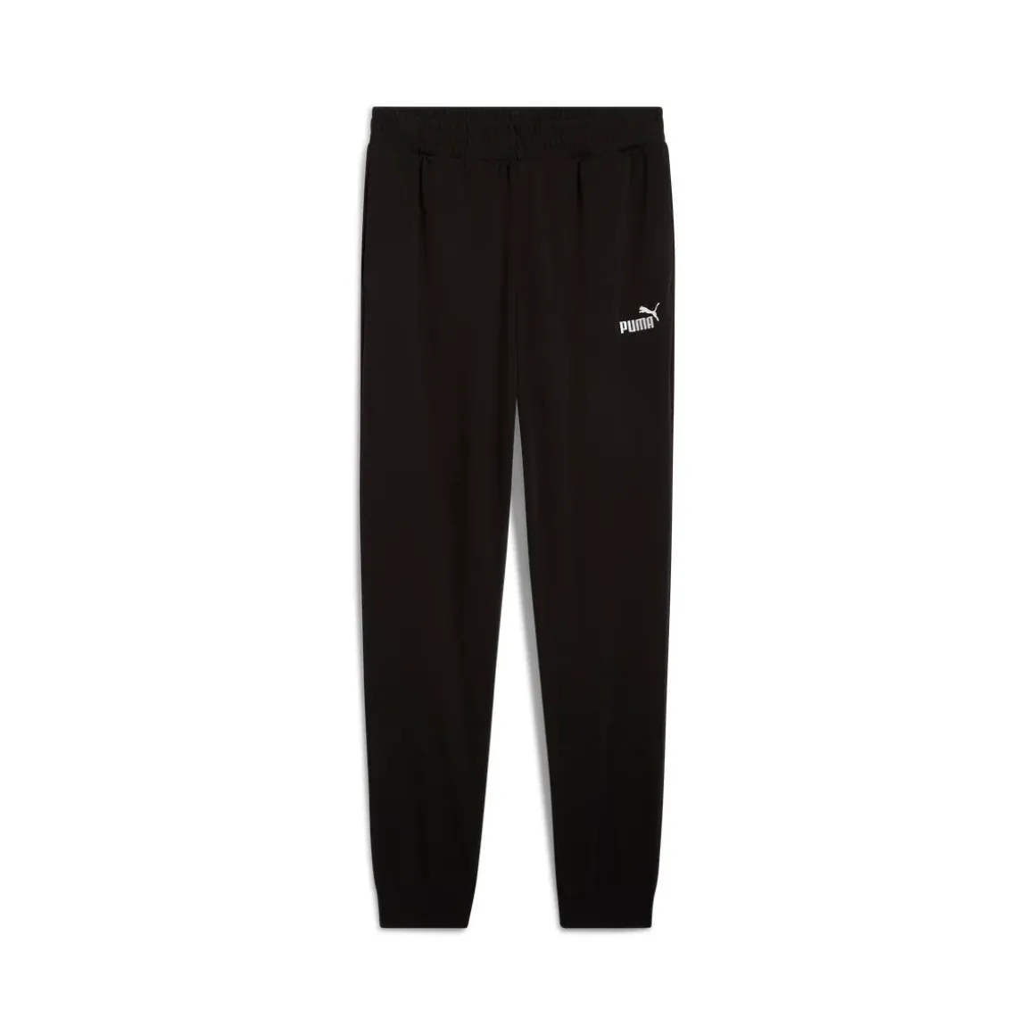 Pantaloni sportivi da uomo neri Puma con logo e polsini alle caviglie
