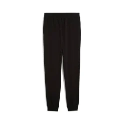 Pantaloni sportivi da uomo neri Puma con logo e polsini alle caviglie