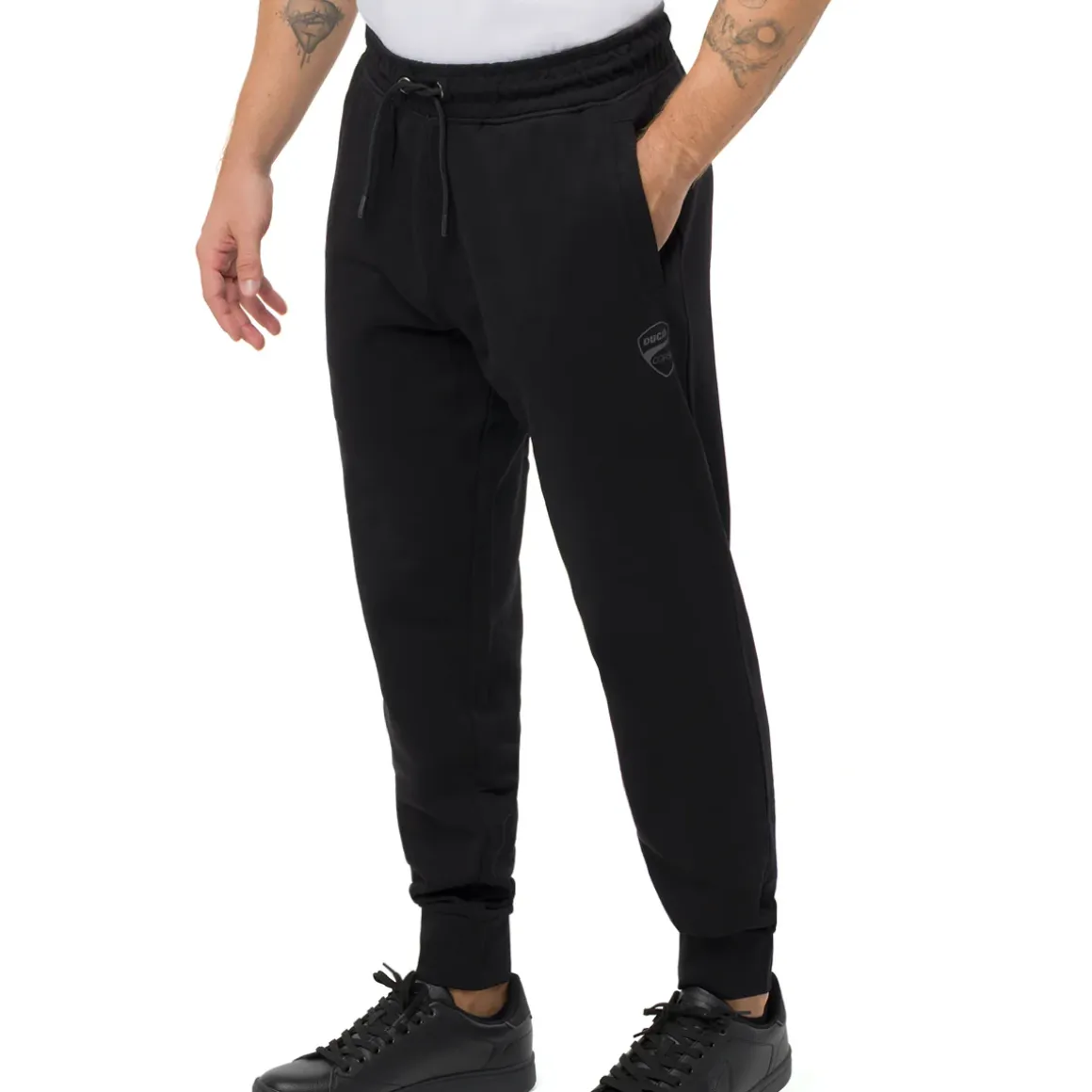 Pantaloni sportivi da Uomo neri con tasche e logo Ducati Corse