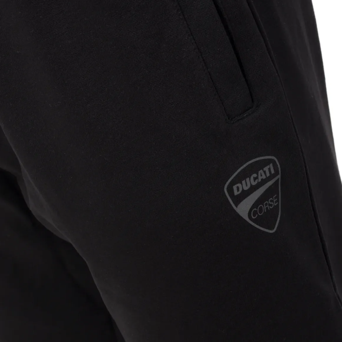 Pantaloni sportivi da Uomo neri con tasche e logo Ducati Corse