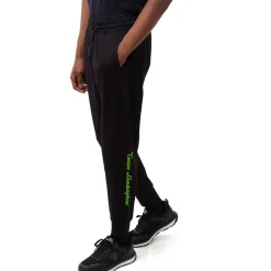 Pantaloni sportivi da uomo neri e verdi Tonino Lamborghini