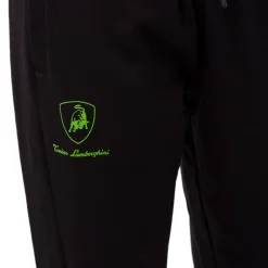 Pantaloni sportivi da uomo neri e verdi Tonino Lamborghini