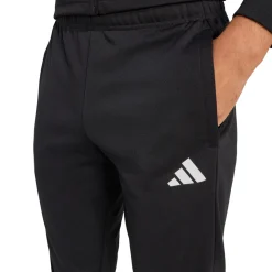 Pantaloni sportivi da uomo neri con iconiche 3-Stripes bianche adidas