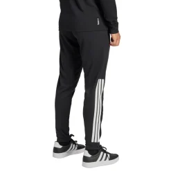 Pantaloni sportivi da uomo neri con iconiche 3-Stripes bianche adidas