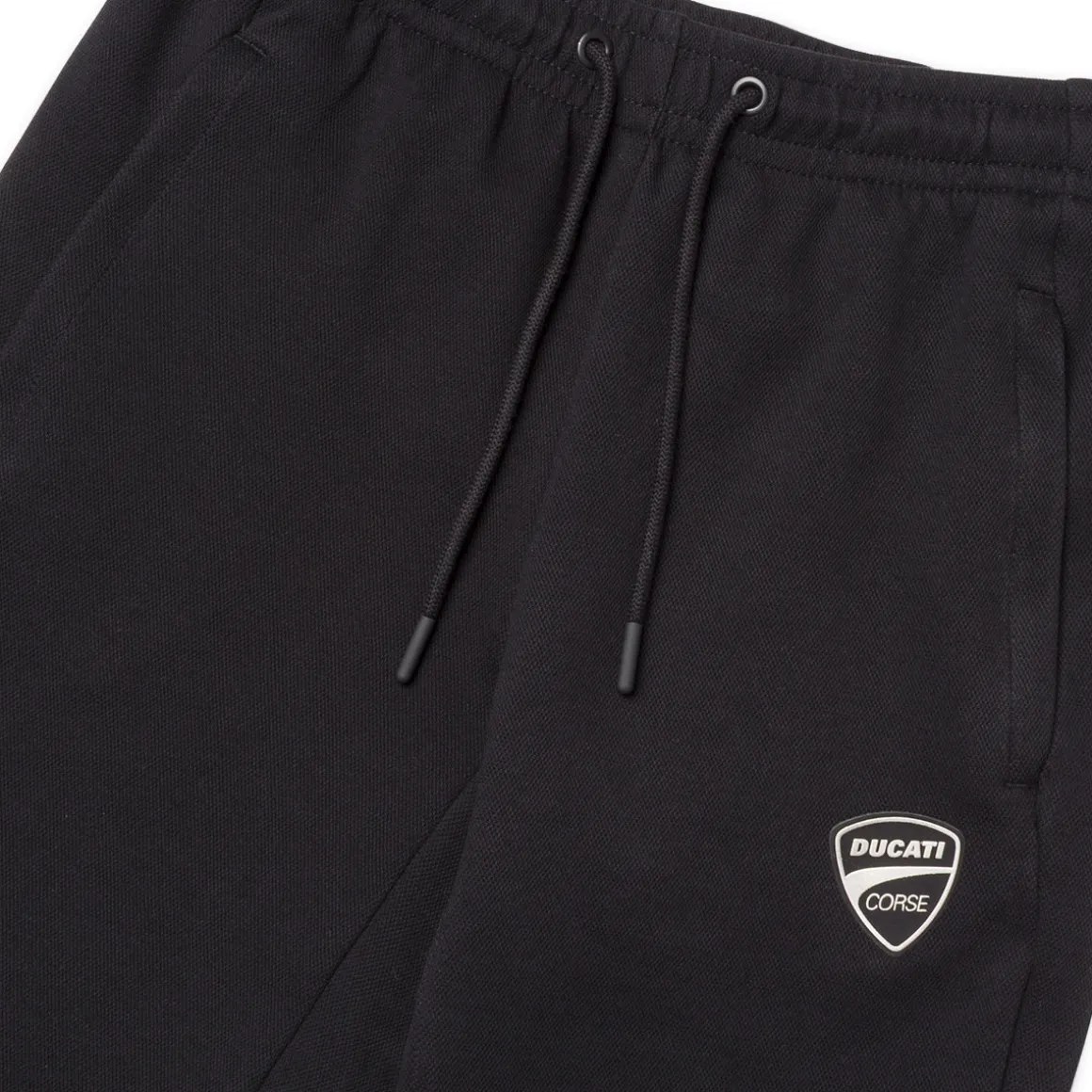 Pantaloni sportivi neri Uomo con Coulisse e logo laterale Ducati Corse