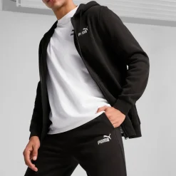 Pantaloni tuta neri da Uomo con tasche Puma
