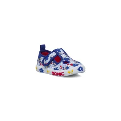 Pantofole azzurre da Bambino in tela con stampe Sonic