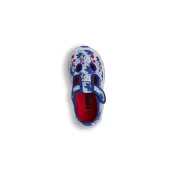 Pantofole azzurre da Bambino in tela con stampe Sonic