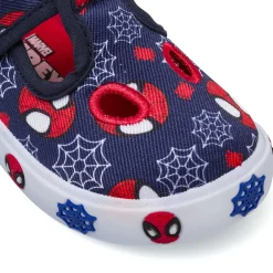 Pantofole Blu da Bambino in tela con grafiche Spiderman