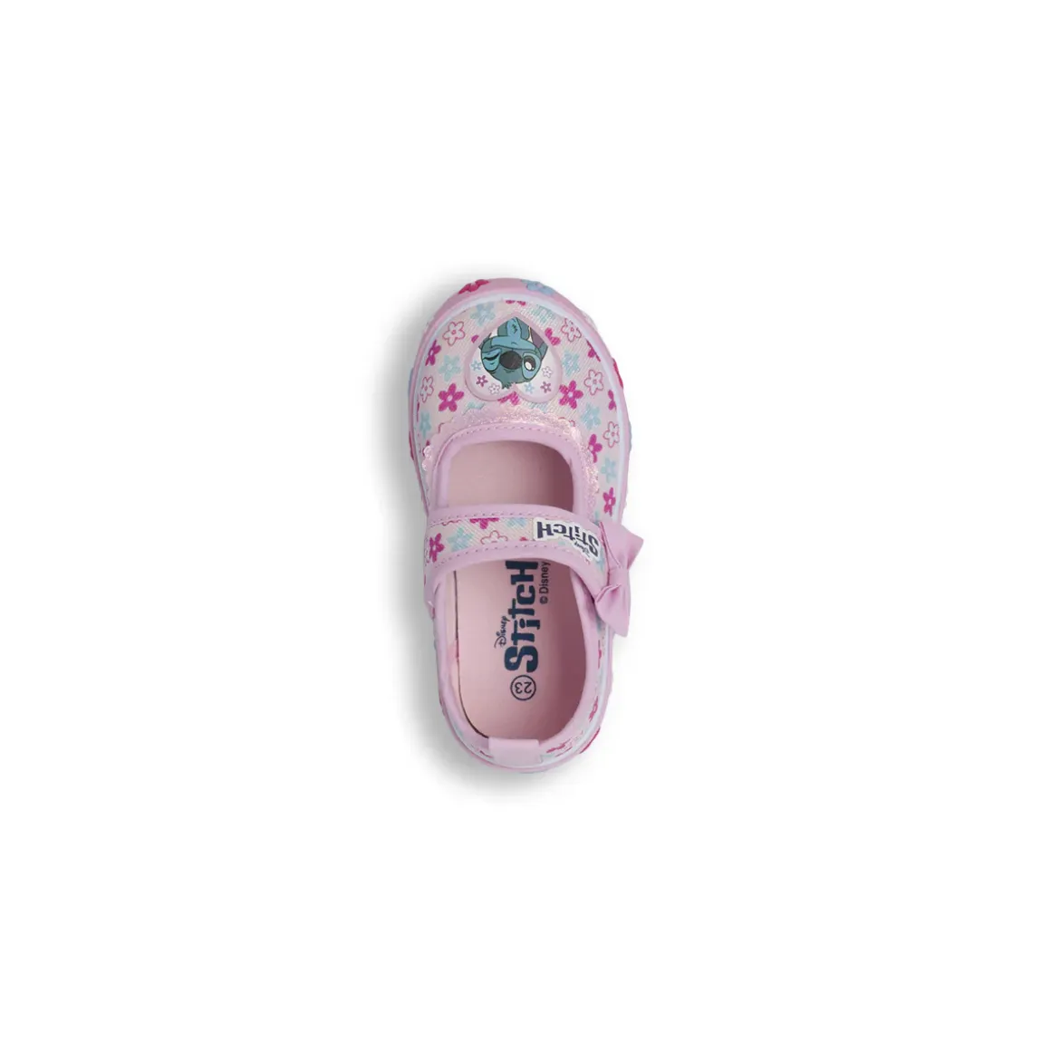 Pantofole rosa da Bambina con fiori e cinturino Lilo & Stitch