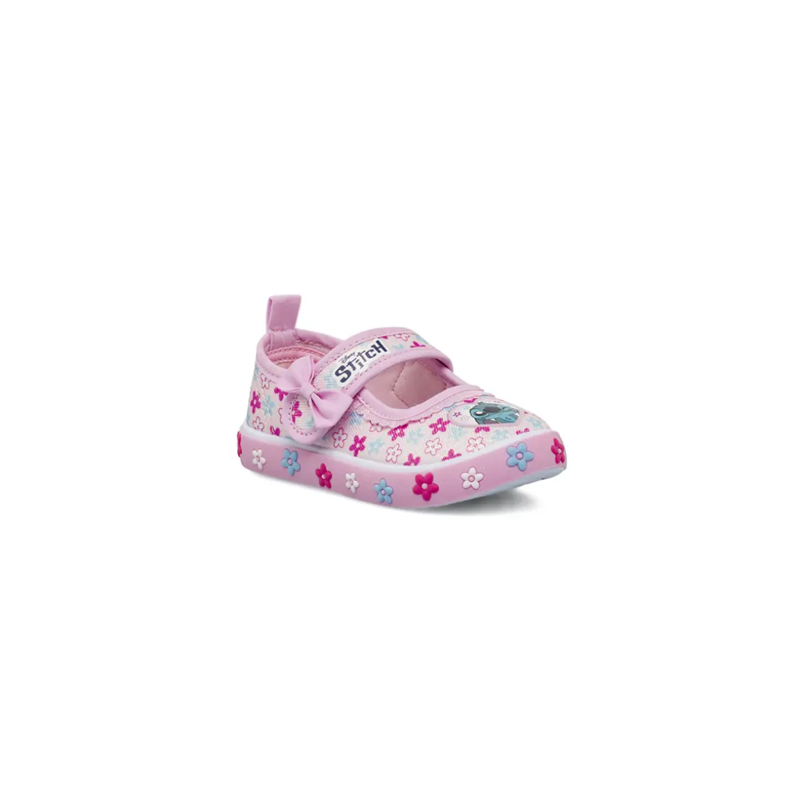 Pantofole rosa da Bambina con fiori e cinturino Lilo & Stitch