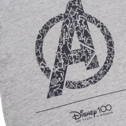Pigiama corto grigio e nero da bambino Avengers