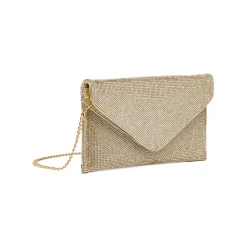 Pochette a busta Oro da Donna con strass e tracolla Lora Ferres