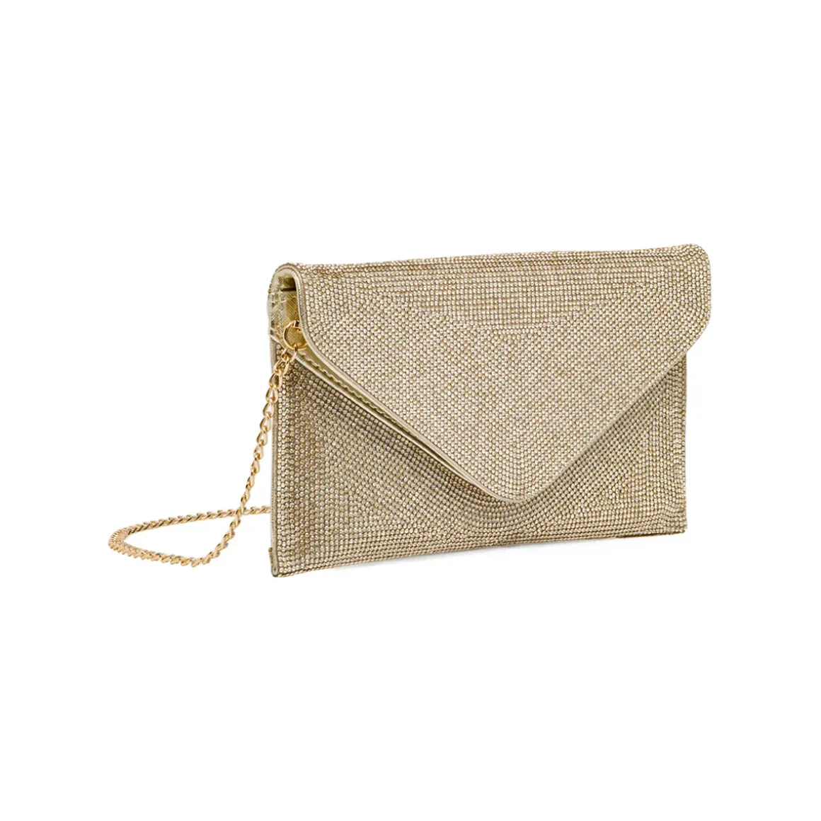 Pochette a busta Oro da Donna con strass e tracolla Lora Ferres