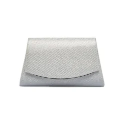 Pochette Argento glitter con tracolla removibile Lora Ferres