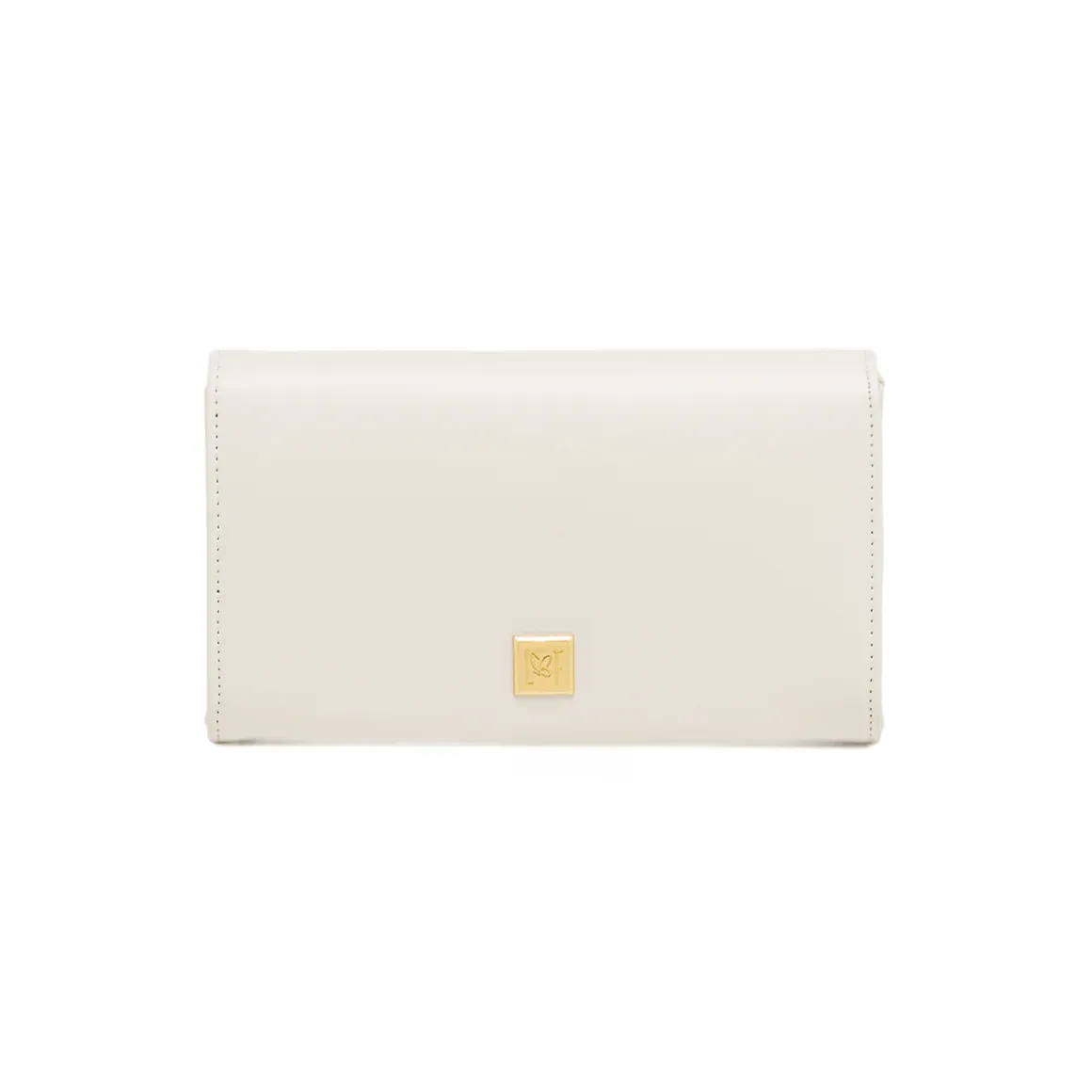 Pochette Bianca da Donna con fibbia gioiello e tracolla Lora Ferres