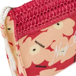 Pochette da Donna fucsia con dettagli in rafia Naj Oleari