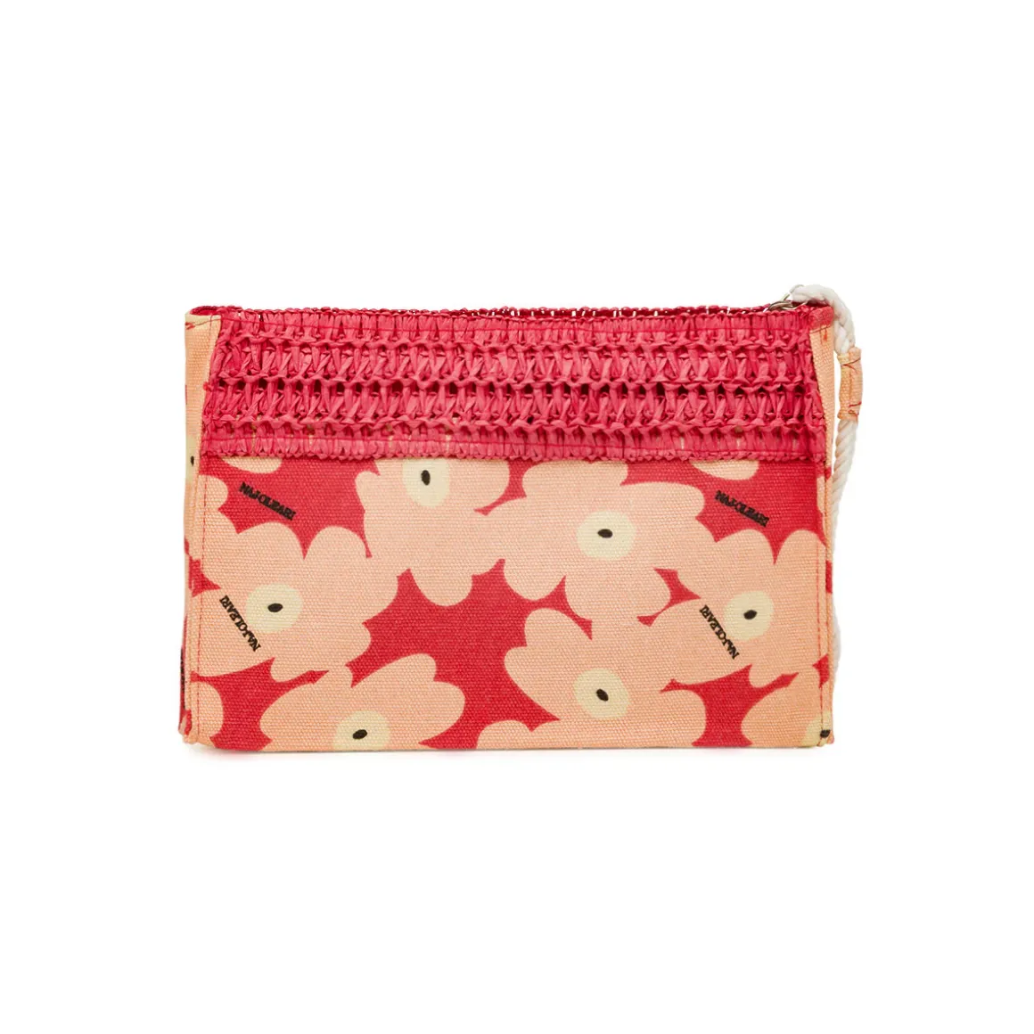 Pochette da Donna fucsia con dettagli in rafia Naj Oleari