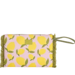 Pochette da Donna verde e gialla con stampa limoni Camomilla Milano