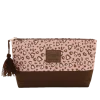 Pochette Donna marrone e rosa con fantasia animalier Camomilla Milano
