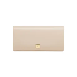 Pochette elegante da Donna nude con dettaglio oro Lora Ferres