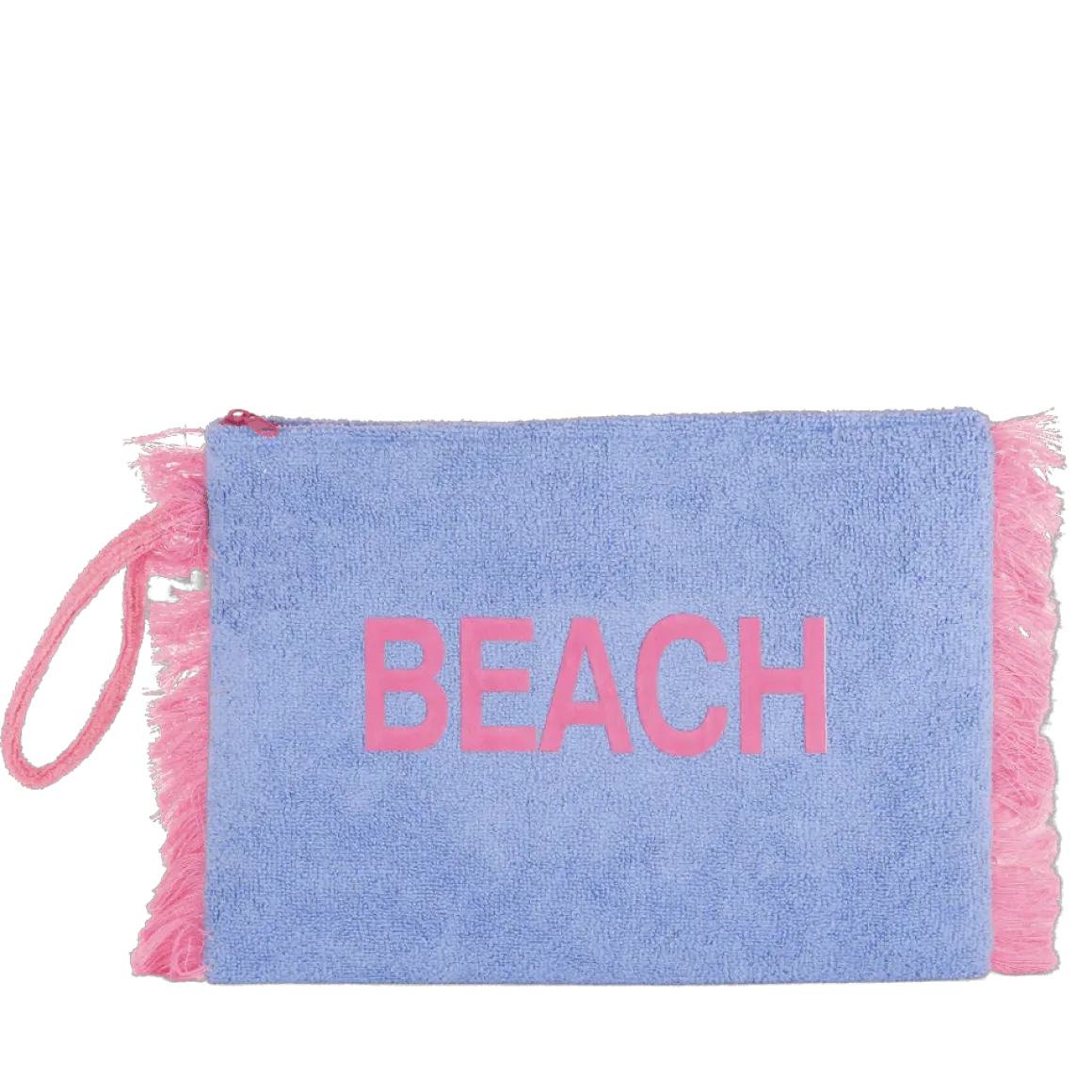 Pochette mare azzurra da Donna in spugna con frange Camomilla Milano