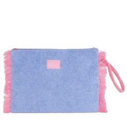 Pochette mare azzurra da Donna in spugna con frange Camomilla Milano