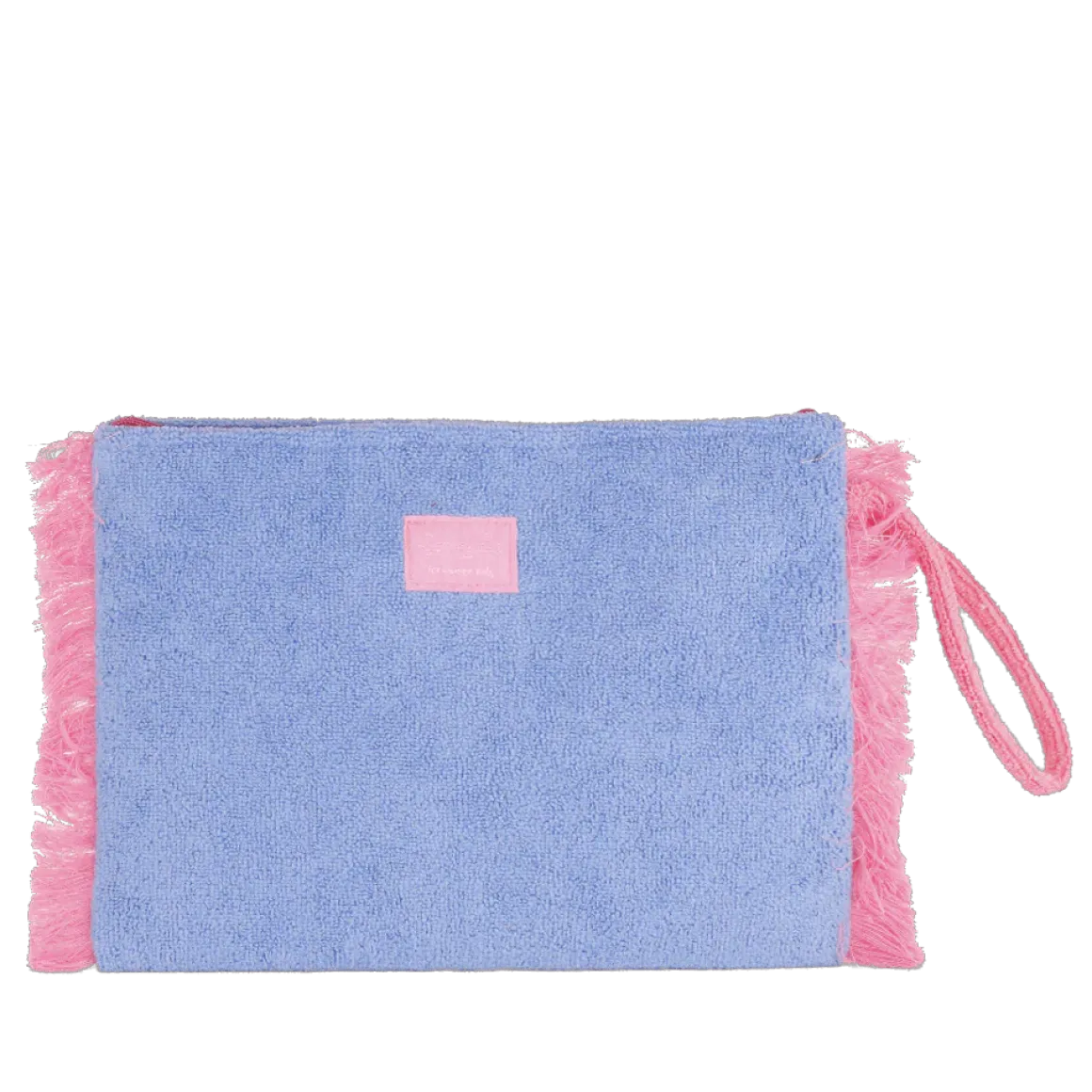 Pochette mare azzurra da Donna in spugna con frange Camomilla Milano