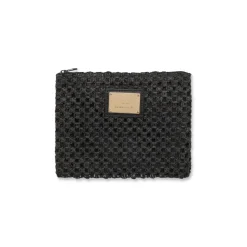 Pochette mare nera da Donna effetto paglia Camomilla Milano