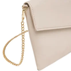 Pochette Nude da Donna con patta a busta e catena oro Lora Ferres