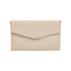 Pochette Nude da Donna con patta a busta e catena oro Lora Ferres