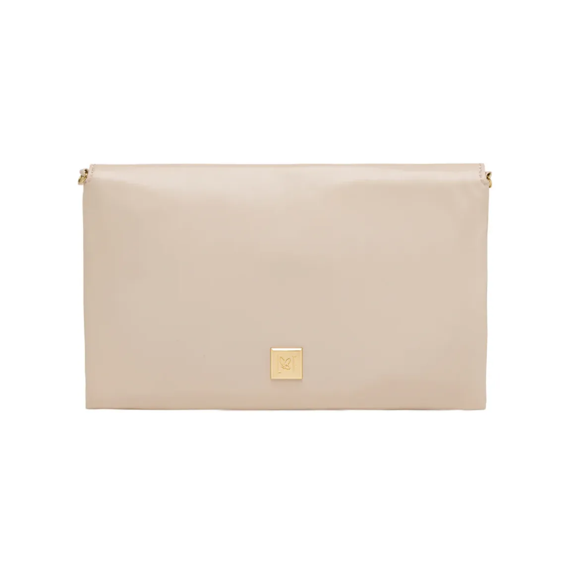 Pochette Nude da Donna con patta a busta e catena oro Lora Ferres