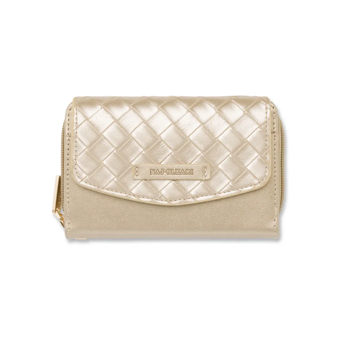 Pochette Oro da Donna con pattina intrecciata Naj Oleari