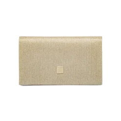 Pochette Oro Glitter con tracolla removibile Lora Ferres