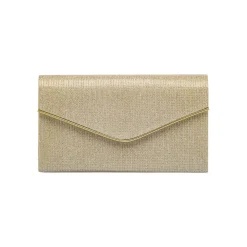 Pochette Oro Glitter con tracolla removibile Lora Ferres