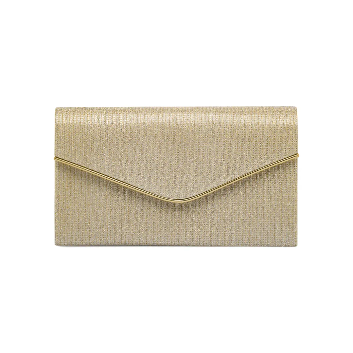 Pochette Oro Glitter con tracolla removibile Lora Ferres