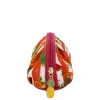 Pochettina mare fucsia con stampa tropicale e charm Camomilla Milano