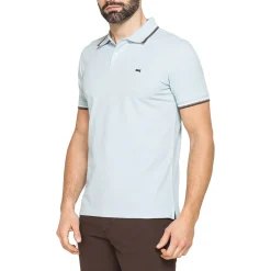 Polo a maniche corte azzurra da Uomo in morbido cotone Carrera Jeans