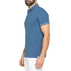 Polo a maniche corte da Uomo blu petrolio in Cotone Carrera Jeans