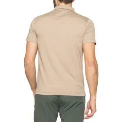 Polo beige da Uomo a maniche corte con chiusura a zip Carrera Jeans